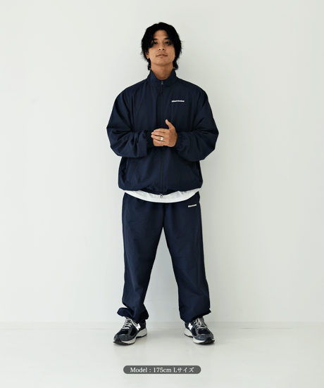 【Navy】nylon track jacket