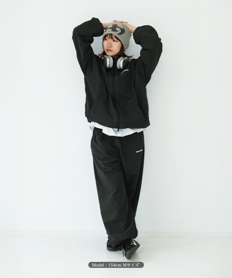 【Khaki】nylon track jacket
