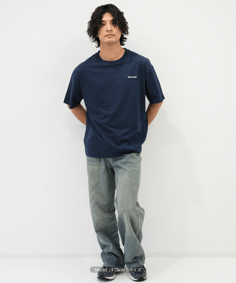 【Navy】logo tee