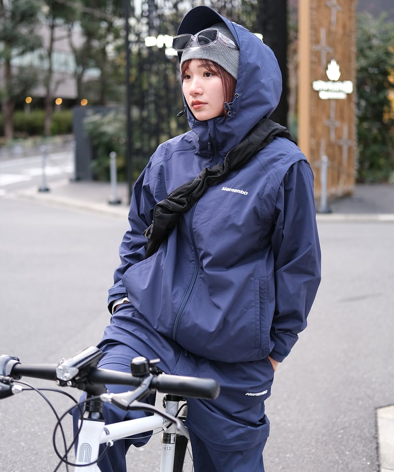 Memento ナイロンジャケット Lサイズ ネイビー（ジャケットのみ） Navy】撥水加工＆2WAY Nylon Jacket | Memento
