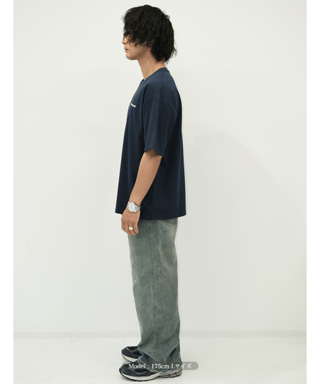 【Navy】logo tee