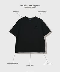 【Black】logo tee