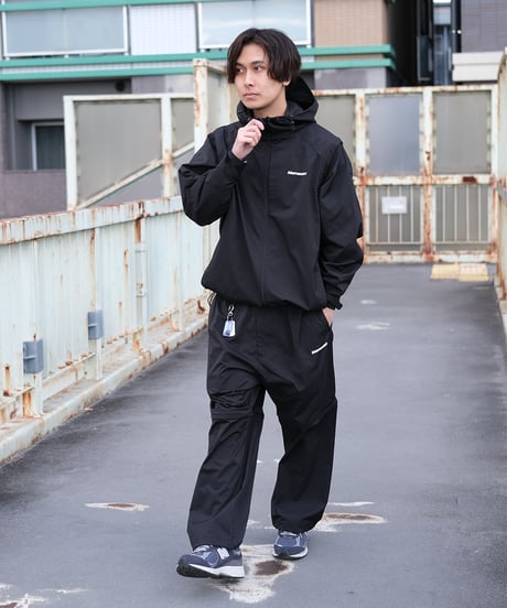 【Black】撥水加工＆2WAY Nylon Jacket