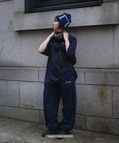 【Navy】nylon track pants