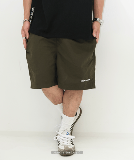 【Khaki】撥水加工 nylon shorts