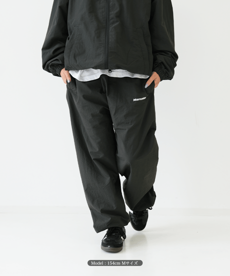 【Khaki】nylon track pants