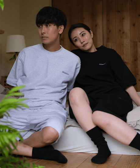 【Gray】 sweat short pants