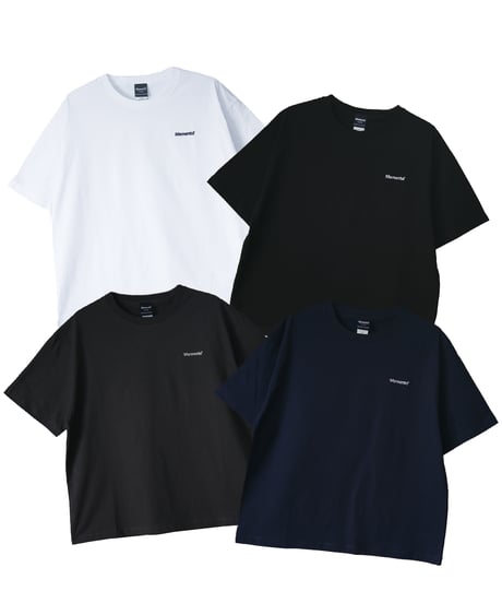 【White】logo tee