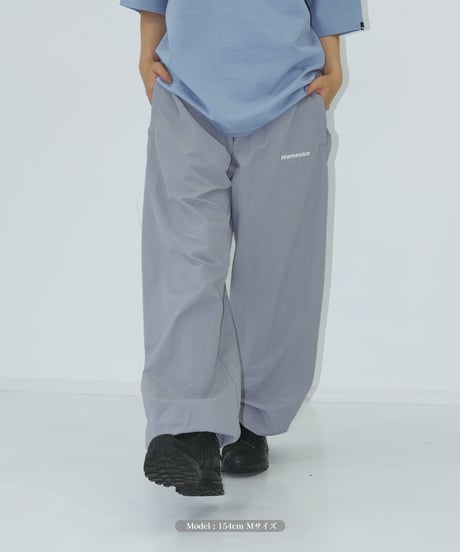 【Gray】nylon track pants