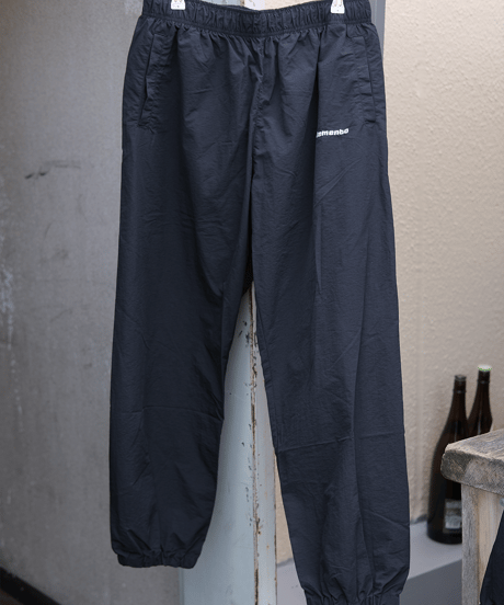 【Black】nylon track pants