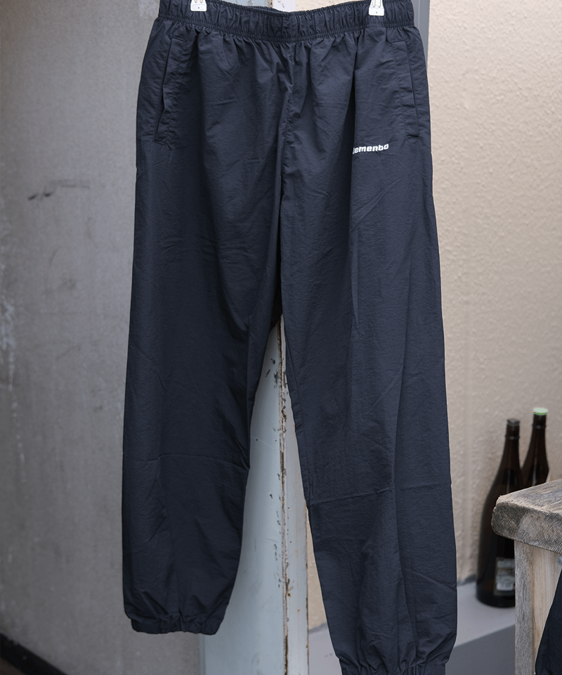 Black】nylon track Pants | Memento Black】nylon track Pants | Memento
