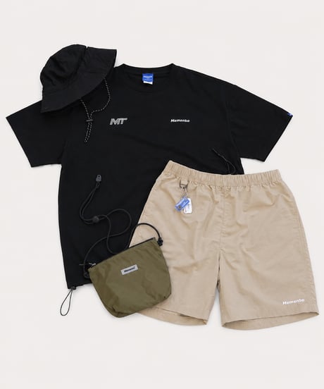【Beige】撥水加工 nylon shorts