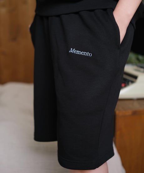 【Black】 sweat short pants