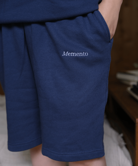 【Navy】 sweat short pants