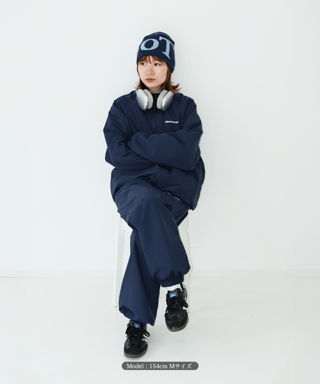【Navy】nylon track jacket