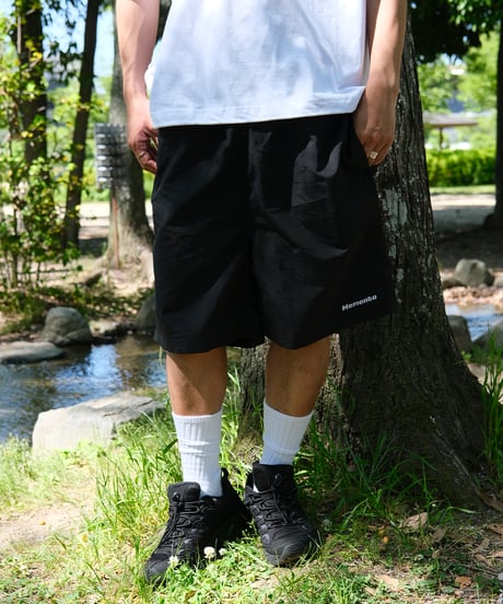 【Black】撥水加工 nylon shorts