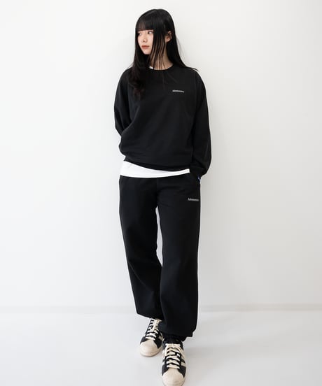 【Black】raglan sleeve sweat