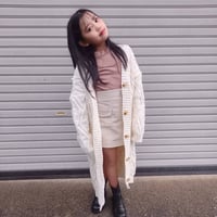 ロングニットカーディガン