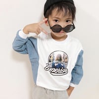 再入荷★切替デニムトレーナー(薄手)