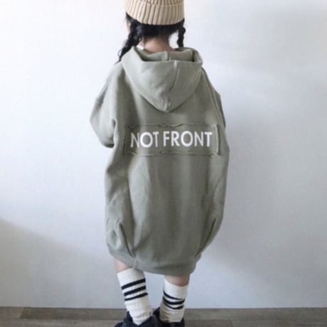 NOT FRONTロングトレーナー