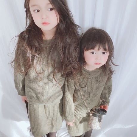 ニットスカートセットアップ