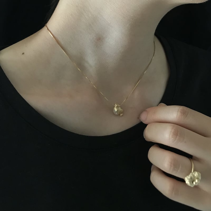 drop necklace -gold×silver- | SAWAKO KATAOKA