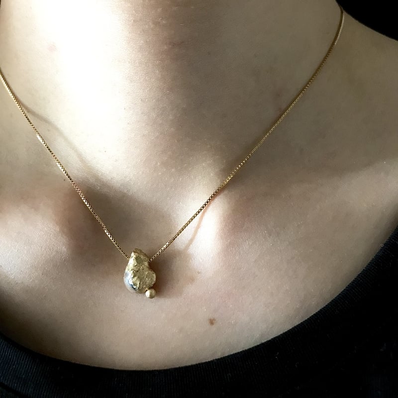 drop necklace -gold×silver- | SAWAKO KATAOKA