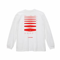 BTMKRS PAD LONG WHITE T-shirts（ink: RED）