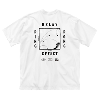 CHALKBOY x astrollage DELAY T-SHIRTS WHITE（ink: BLACK）