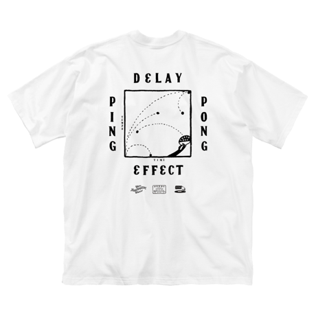 CHALKBOY x astrollage DELAY T-SHIRTS WHITE（ink: BLACK）