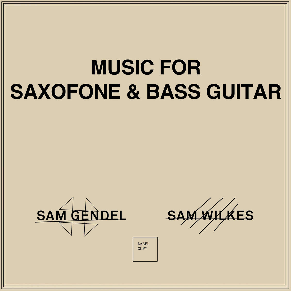 SAM GENDEL & SAM WILKES / Music For Saxofone &