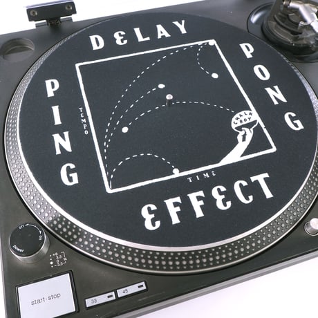 CHALKBOY x astrollage 12" SLIPMAT DELAY（BLACK & WHITE）