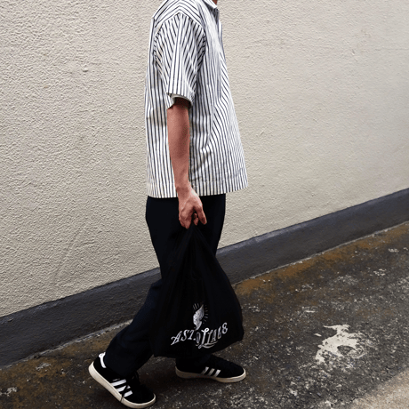 astrollage  SHOPPING BAG BLACK（ink: WHITE）