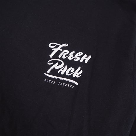 Fresh Pack LONG T-SHIRTS BLACK（ink: WHITE）