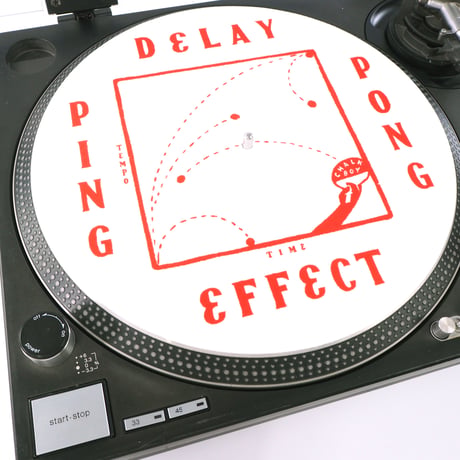 CHALKBOY x astrollage 12" SLIPMAT DELAY（WHITE & RED）