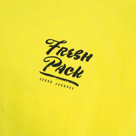 Fresh Pack LONG T-SHIRTS YELLOW（ink: BLACK）