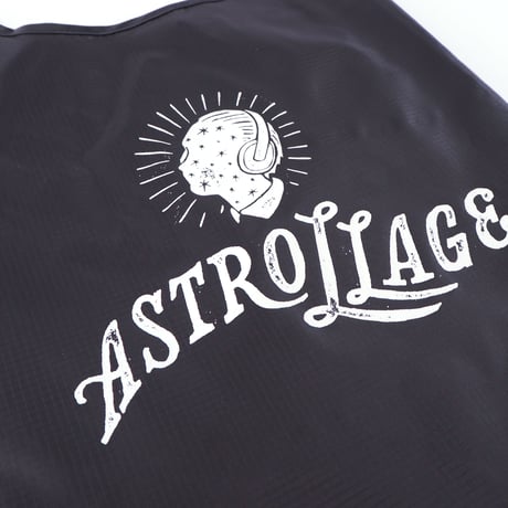 astrollage  SHOPPING BAG BLACK（ink: WHITE）