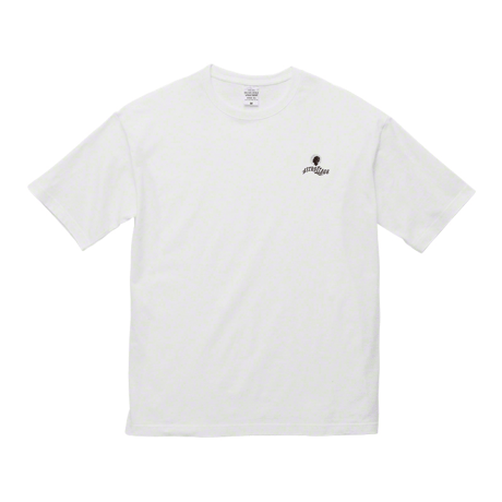 CHALKBOY x astrollage DELAY T-SHIRTS WHITE（ink: BLACK）