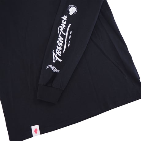 Fresh Pack LONG T-SHIRTS BLACK（ink: WHITE）