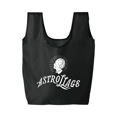 astrollage  SHOPPING BAG BLACK（ink: WHITE）
