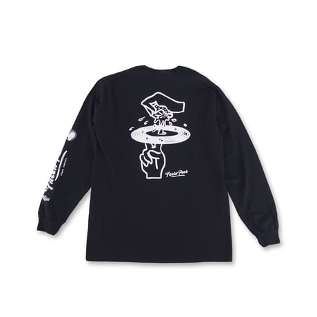 Fresh Pack LONG T-SHIRTS BLACK（ink: WHITE）