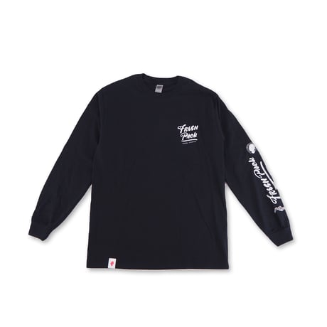 Fresh Pack LONG T-SHIRTS BLACK（ink: WHITE）
