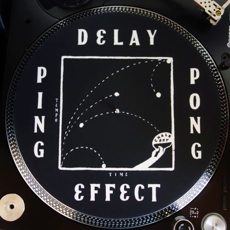 CHALKBOY x astrollage 12" SLIPMAT DELAY（BLACK & WHITE）