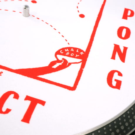 CHALKBOY x astrollage 12" SLIPMAT DELAY（WHITE & RED）