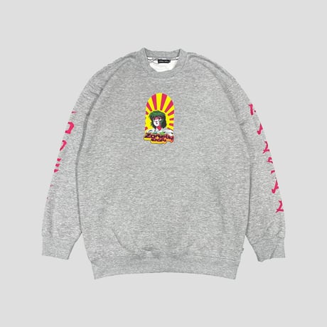 LONELY論理 SPOT LONELY UP CREW SWEAT /HEATHER GRAY