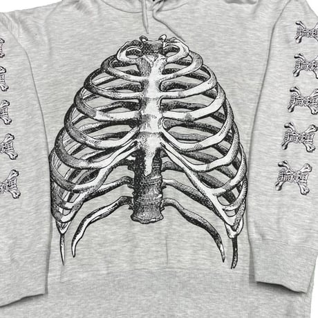 LONELY論理#24 論理BONES HOODIE