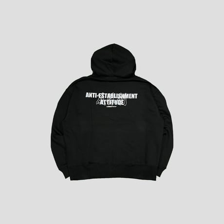 LONELY論理 SPOT "論LAUREL" ZIP HOODIE // SHORT LENGTH