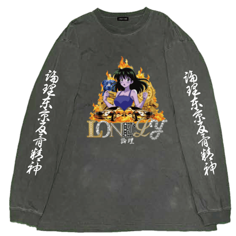 LONELY論理#36  "ANIMESM" HEAVY OZ LONG SLEEVE