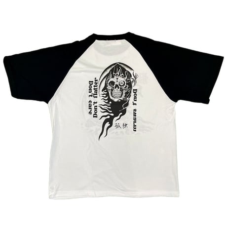 LONELY論理 髑髏DEATH 半袖RAGLAN T-SHIRTS