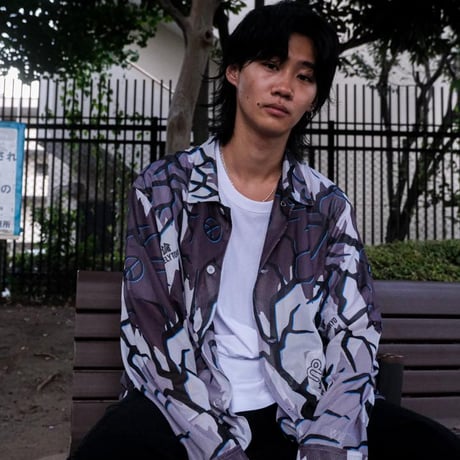 LONELY論理 × NAUGHT PRODUCTION collaboration ORIGINAL URBAN CAMO MESH SHIRTS